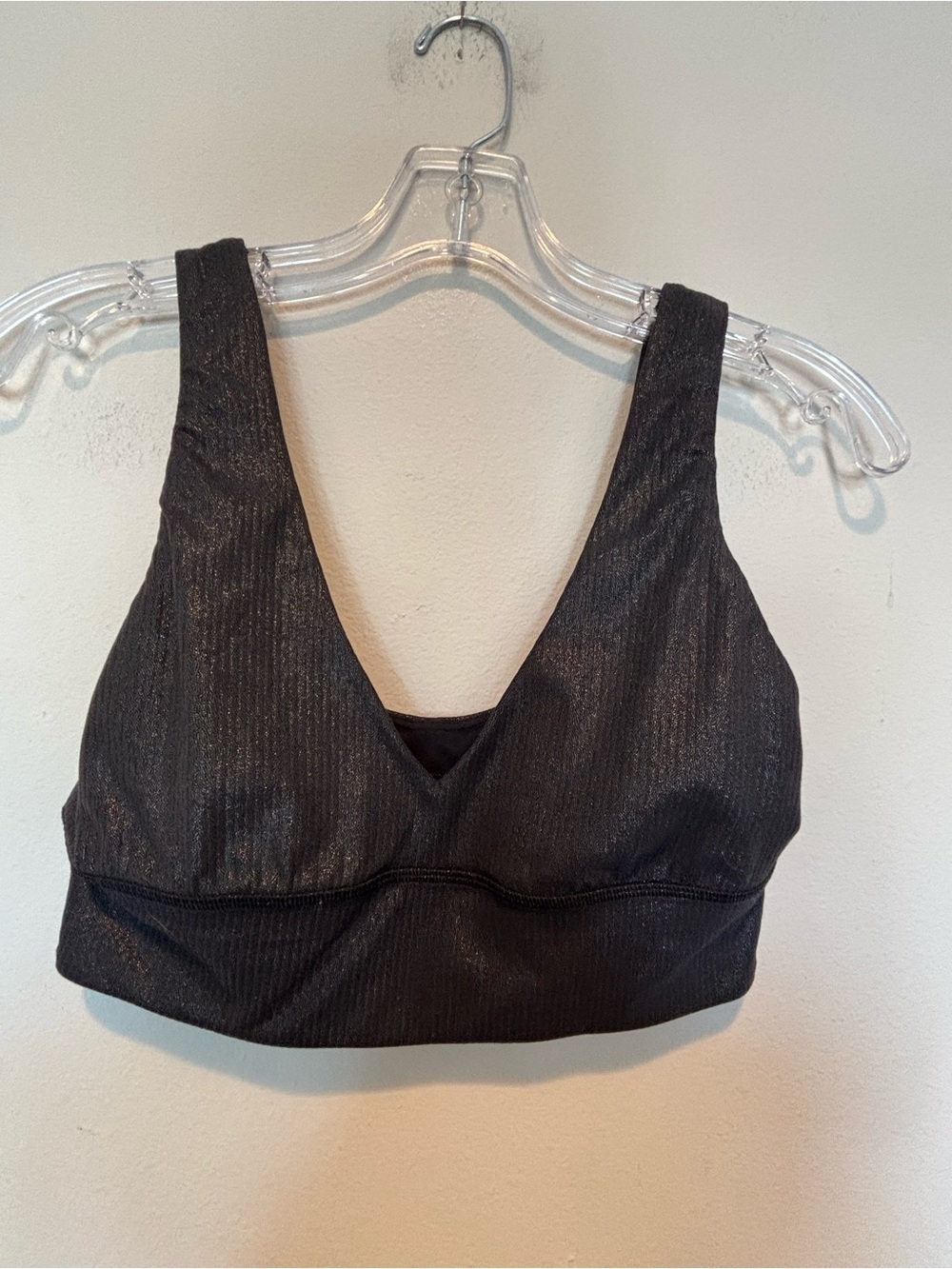 lululemon athletica Black V-Neck Supportive Bralette